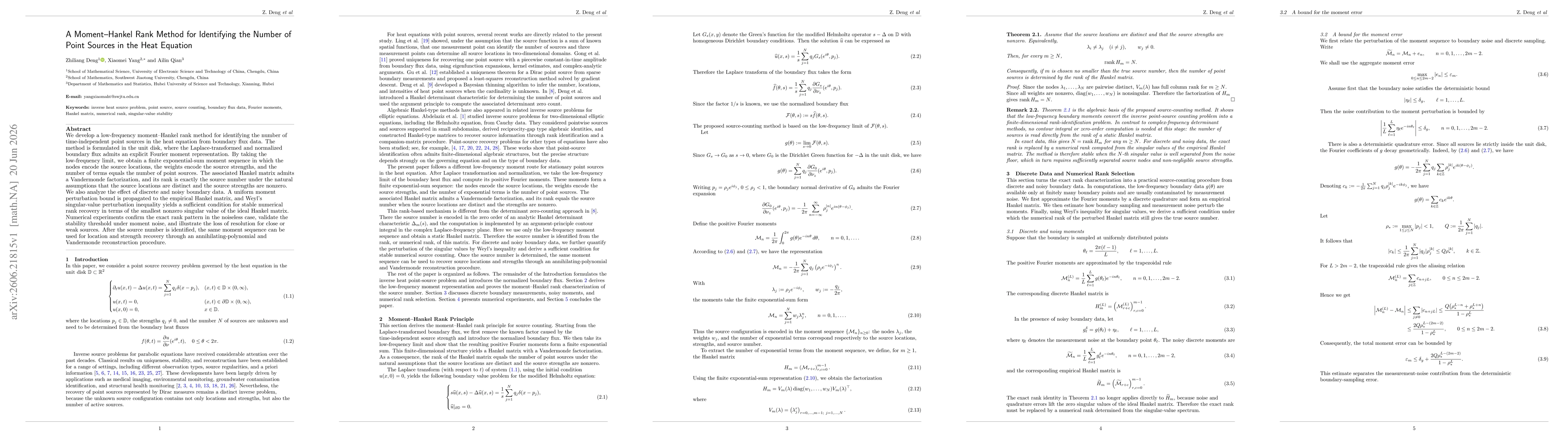 Thumbnail for A Moment--Hankel Rank Method for Identifying the Number of Point Sources in the Heat Equation