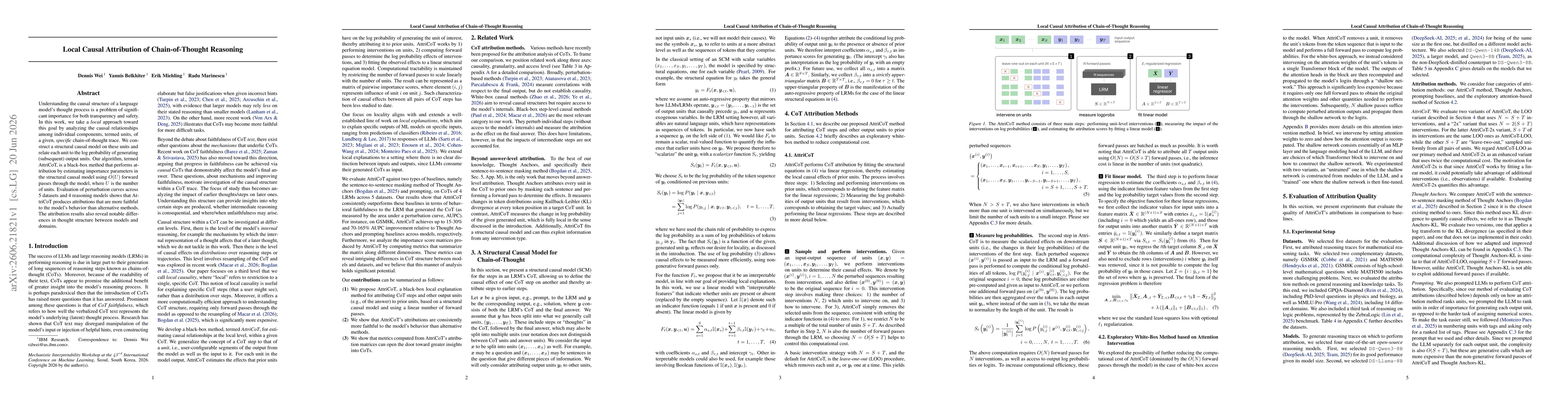 Thumbnail for Local Causal Attribution of Chain-of-Thought Reasoning