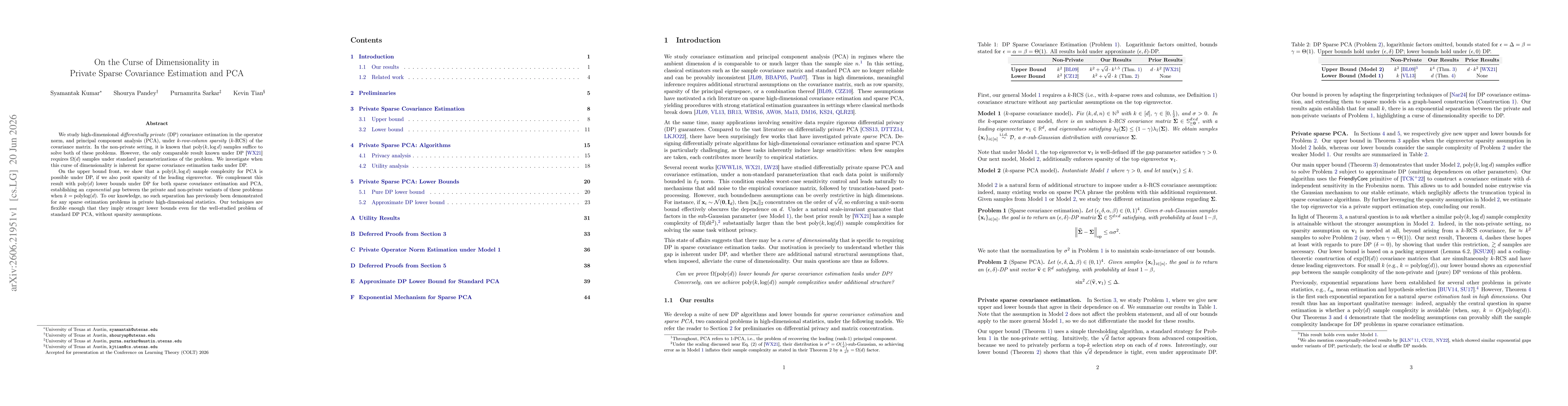 Thumbnail for On the Curse of Dimensionality in Private Sparse Covariance Estimation and PCA