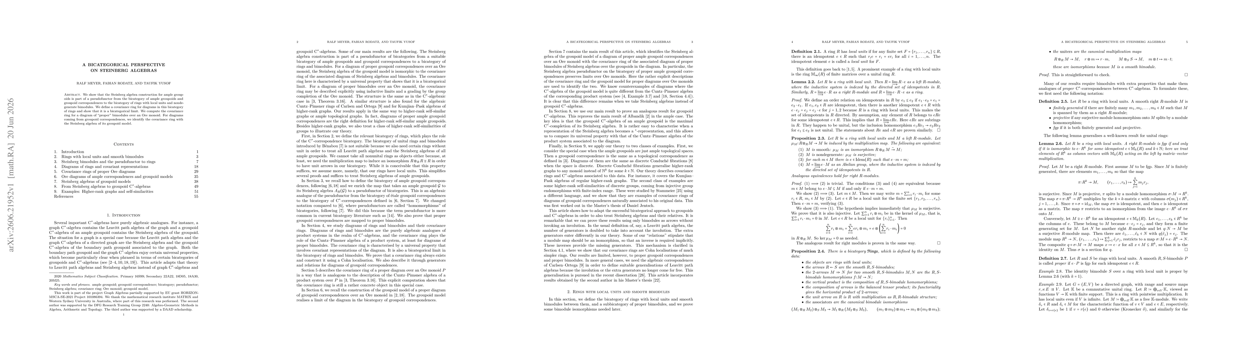 Thumbnail for A bicategorical perspective on Steinberg algebras