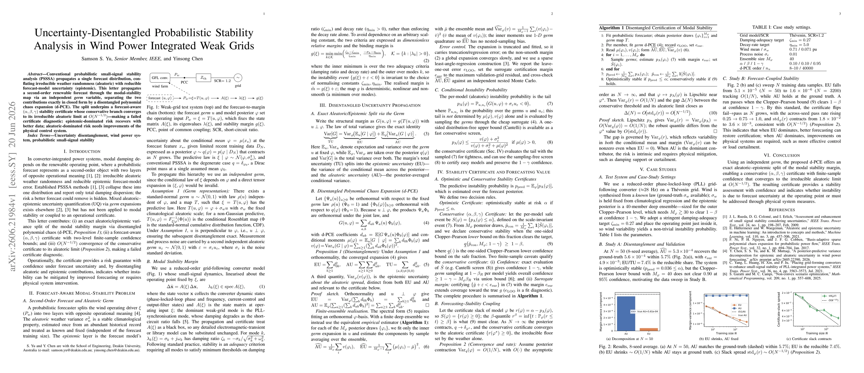 Thumbnail for Uncertainty-Disentangled Probabilistic Stability Analysis in Wind Power Integrated Weak Grids