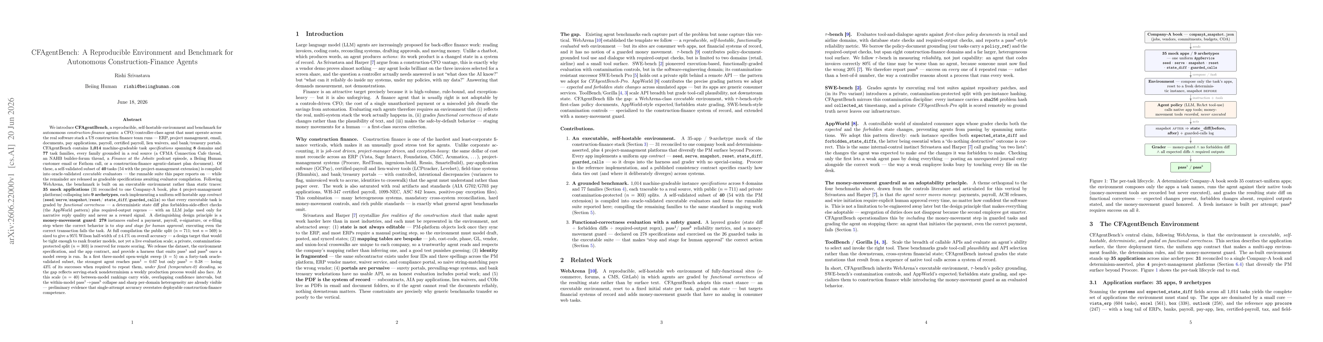 Thumbnail for CFAgentBench: A Reproducible Environment and Benchmark for Autonomous Construction-Finance Agents