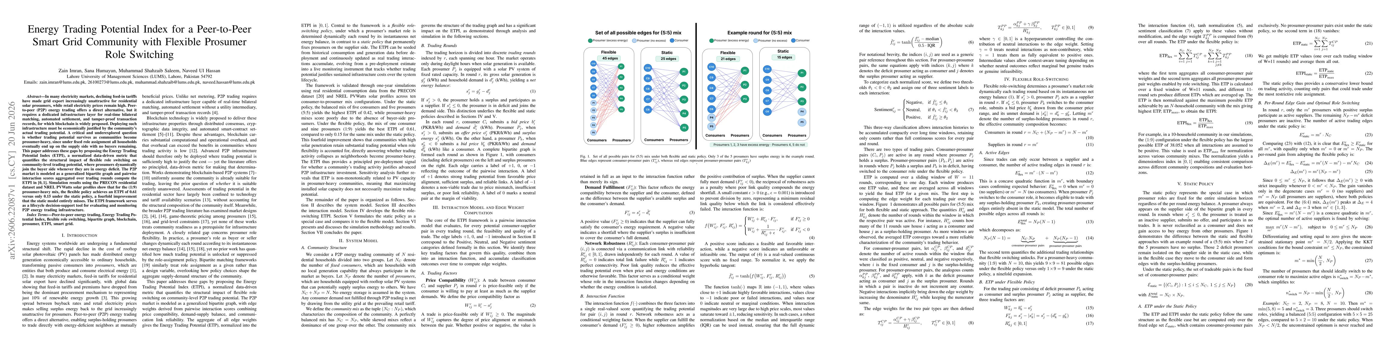 Thumbnail for Energy Trading Potential Index for a Peer-to-Peer Smart Grid Community with Flexible Prosumer Role Switching