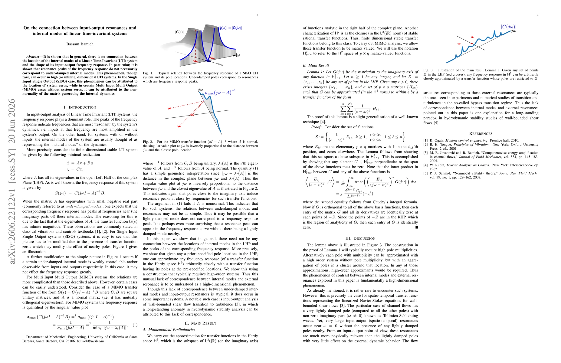 Thumbnail for On the connection between input-output resonances and internal modes of linear time-invariant systems