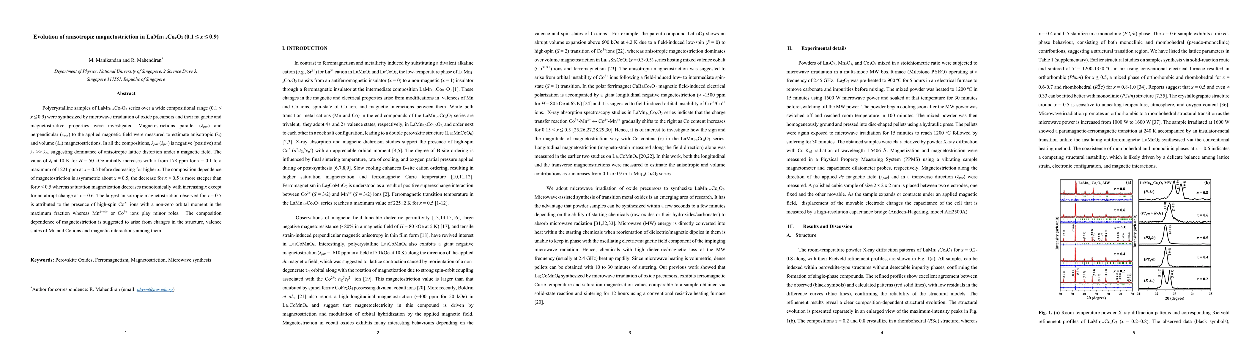 Thumbnail for Evolution of anisotropic magnetostriction in LaMn1-xCoxO3 (x= 0.1-0.9)