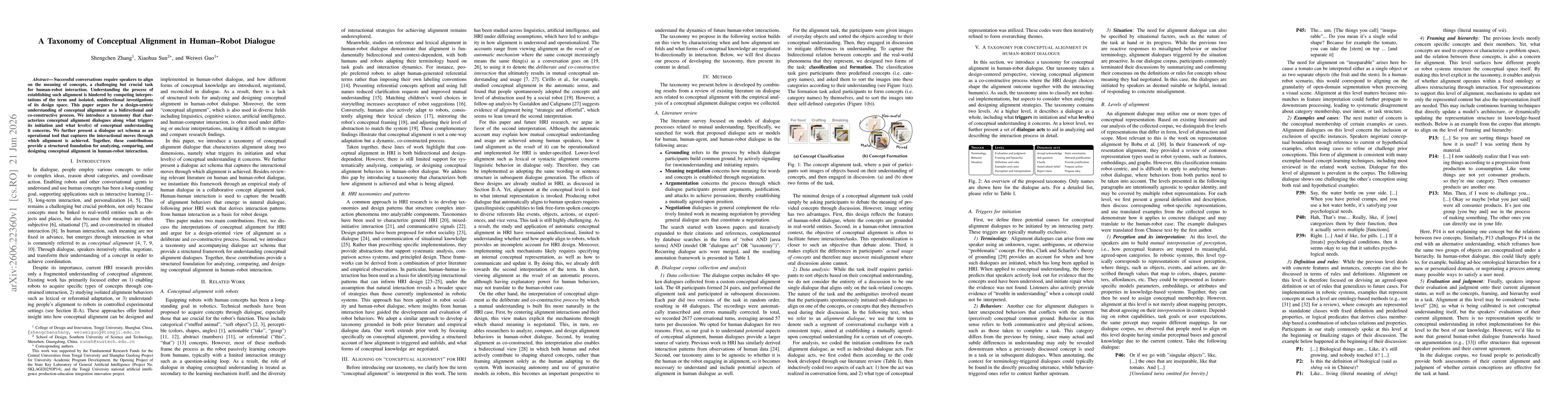 Thumbnail for A Taxonomy of Conceptual Alignment in Human-Robot Dialogue