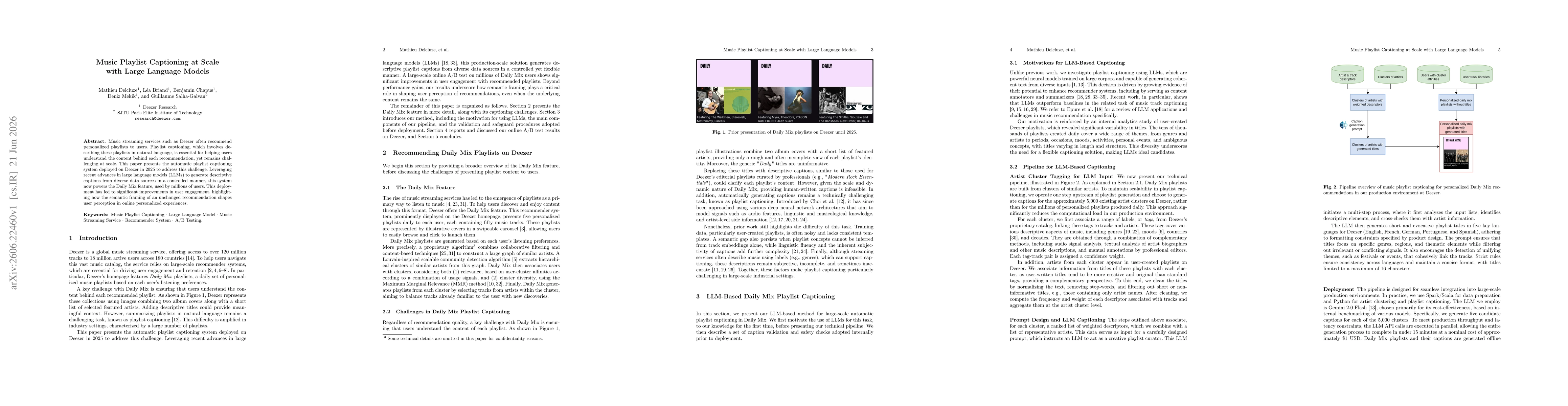 Thumbnail for Music Playlist Captioning at Scale with Large Language Models