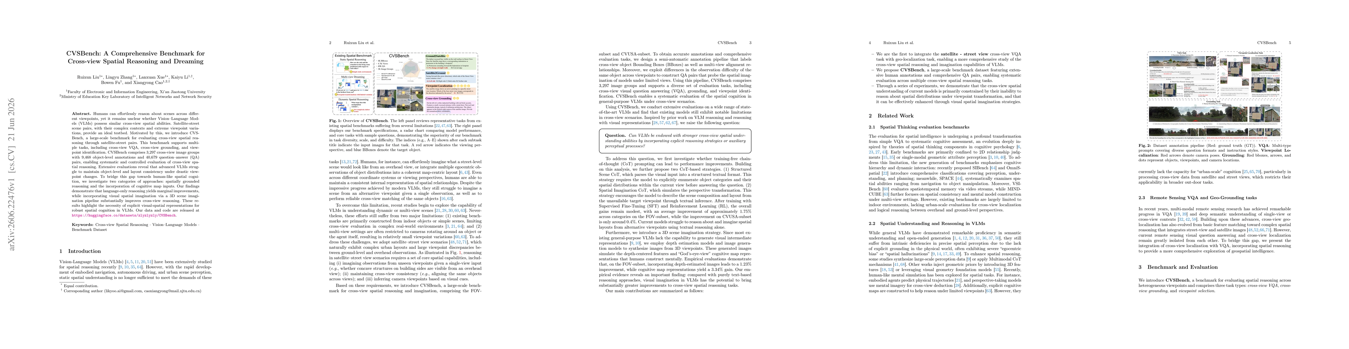 Thumbnail for CVSBench: A Comprehensive Benchmark for Cross-view Spatial Reasoning and Dreaming