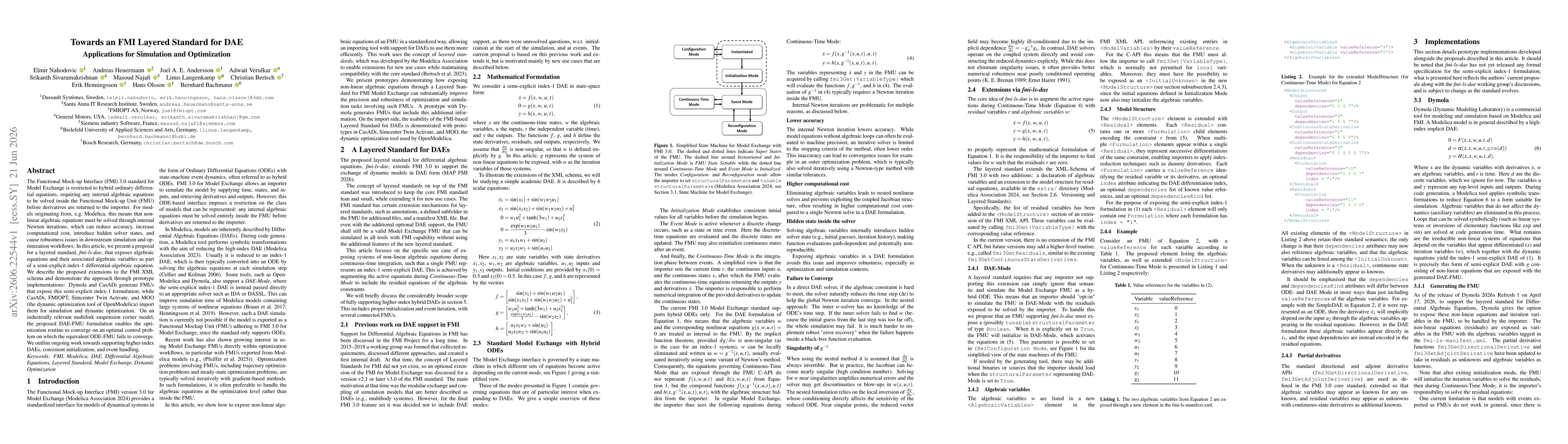 Thumbnail for Towards an FMI Layered Standard for DAE: Applications for Simulation and Optimization