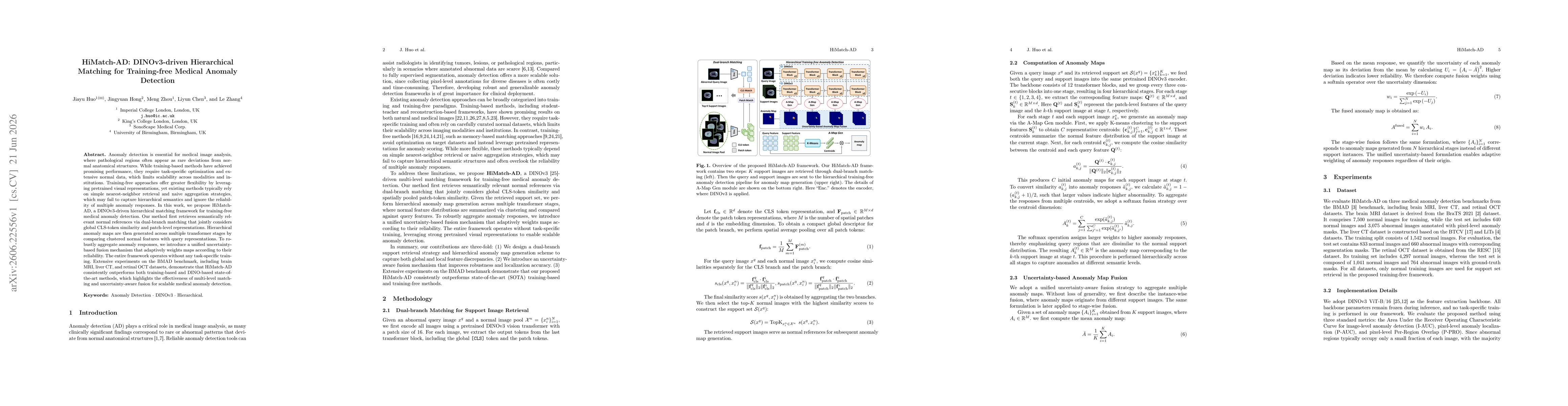 Thumbnail for HiMatch-AD: DINOv3-driven Hierarchical Matching for Training-free Medical Anomaly Detection
