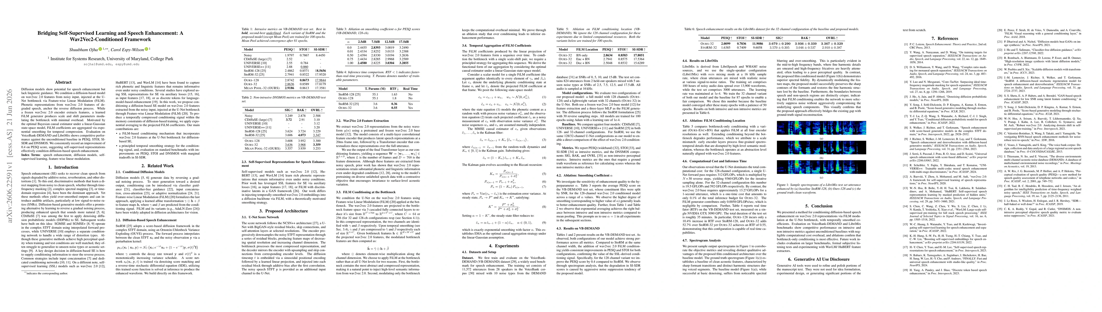 Thumbnail for Bridging Self-Supervised Learning and Speech Enhancement: A Wav2Vec2-Conditioned Framework