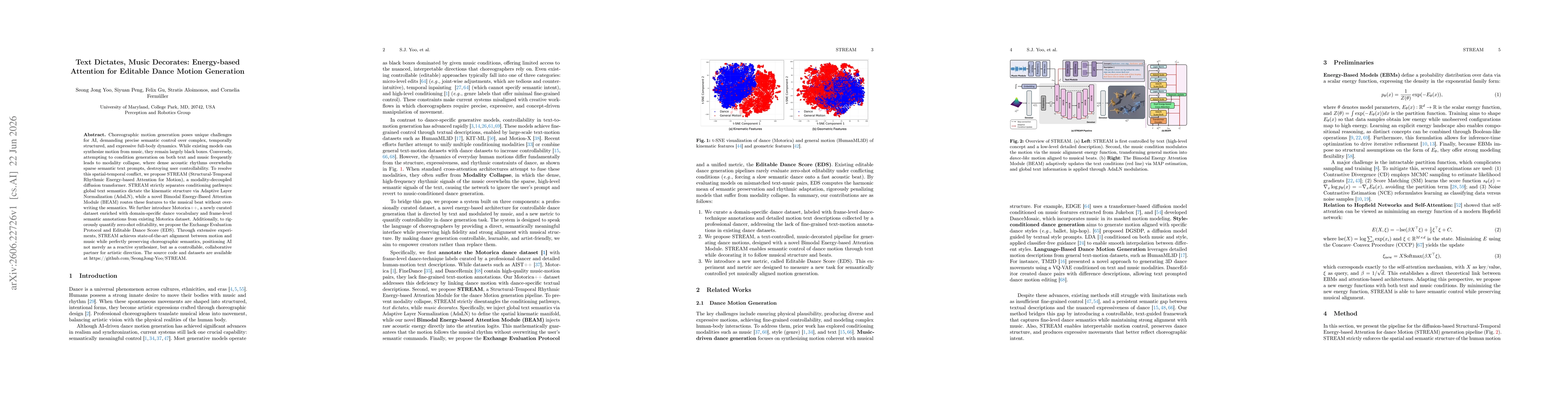 Thumbnail for Text Dictates, Music Decorates: Energy-based Attention for Editable Dance Motion Generation