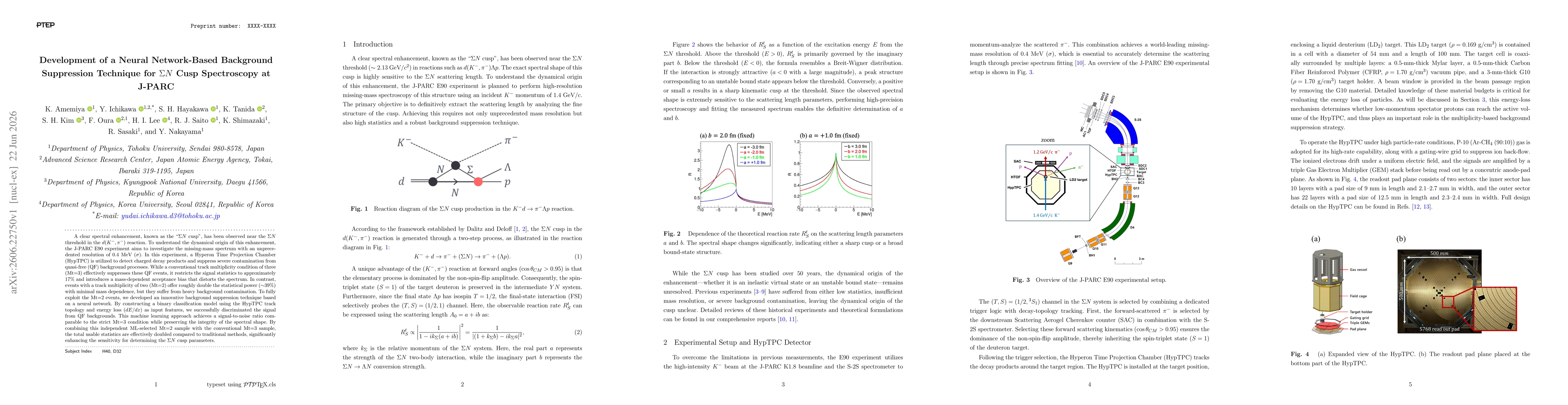 Thumbnail for Development of a Neural Network-Based Background Suppression Technique for $ΣN$ Cusp Spectroscopy at J-PARC