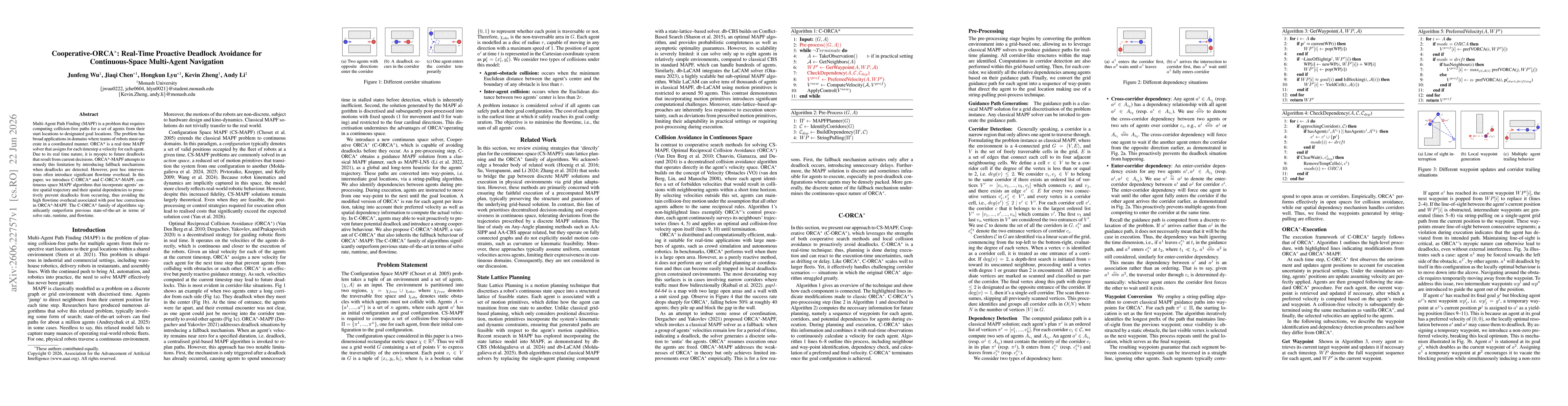 Thumbnail for Cooperative-ORCA*: Real-Time Proactive Deadlock Avoidance for Continuous-Space Multi-Agent Navigation