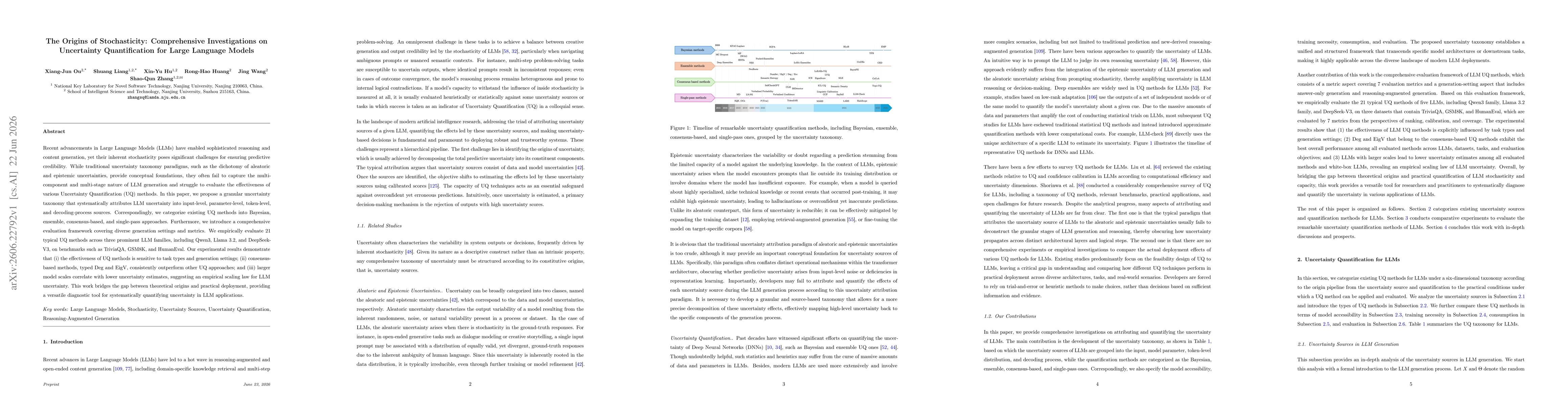 Thumbnail for The Origins of Stochasticity: Comprehensive Investigations on Uncertainty Quantification for Large Language Models