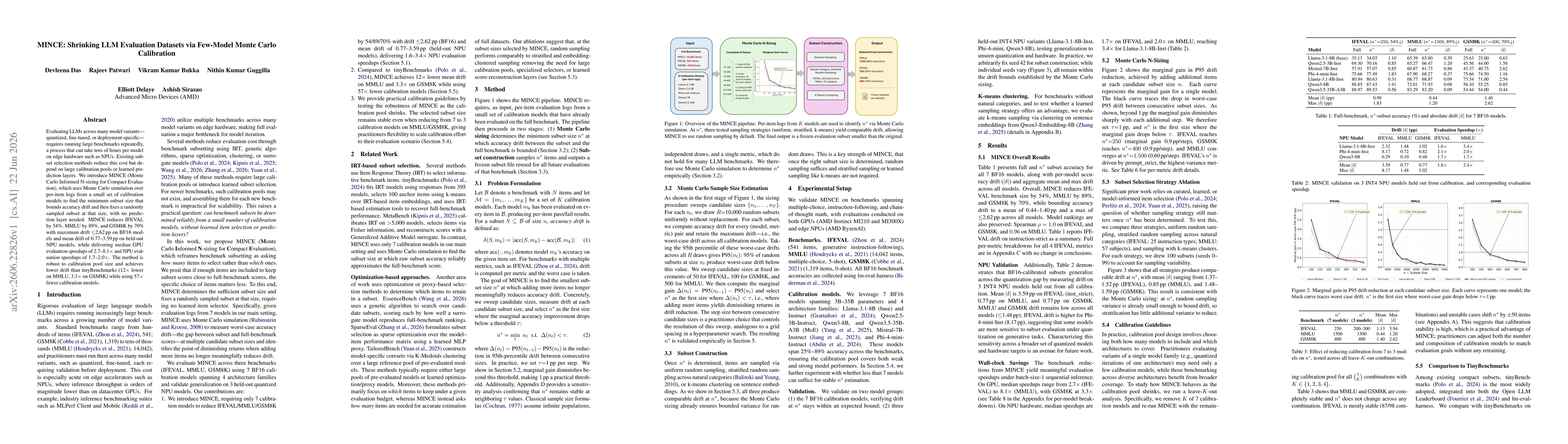 Thumbnail for MINCE: Shrinking LLM Evaluation Datasets via Few-Model Monte Carlo Calibration