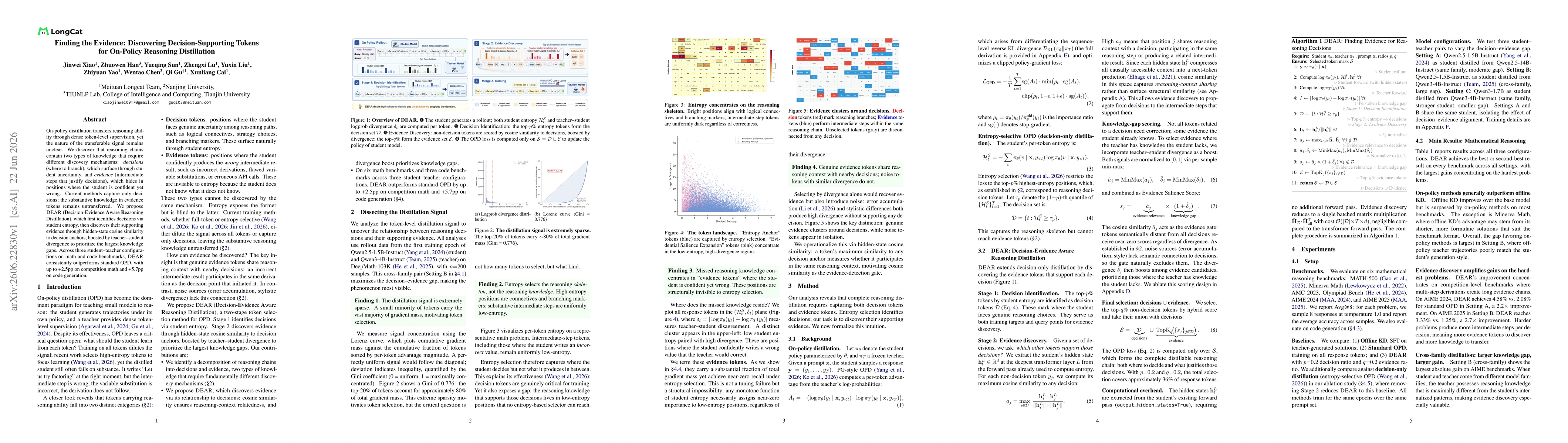 Thumbnail for Finding the Evidence: Discovering Decision-Supporting Tokens for On-Policy Reasoning Distillation
