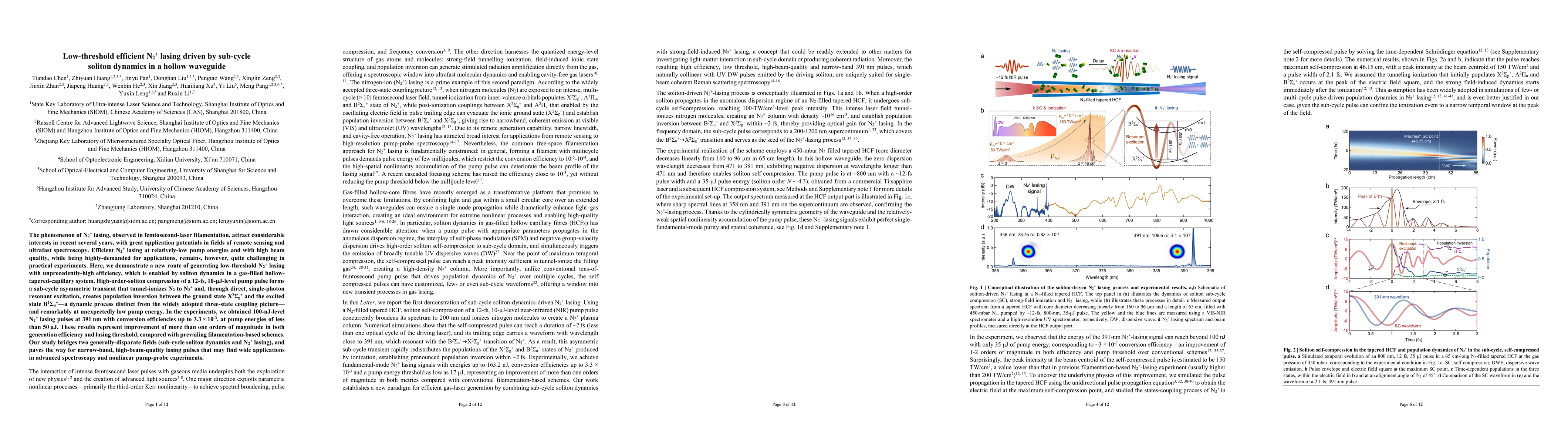 Thumbnail for Low-threshold efficient N${_2^+}$ lasing driven by sub-cycle soliton dynamics in a hollow waveguide