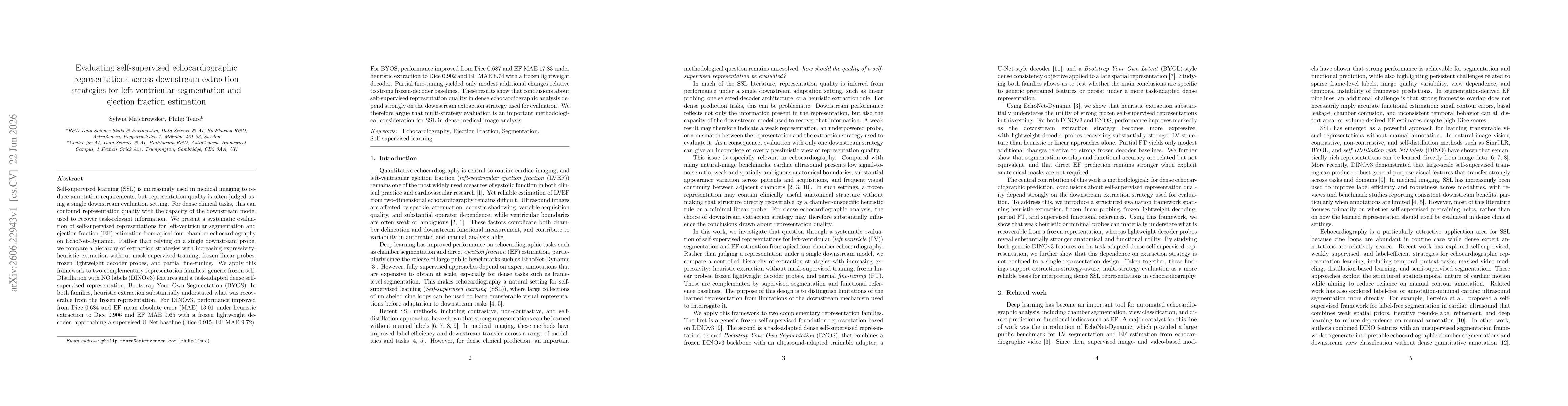 Thumbnail for Evaluating self-supervised echocardiographic representations across downstream extraction strategies for left-ventricular segmentation and ejection fraction estimation