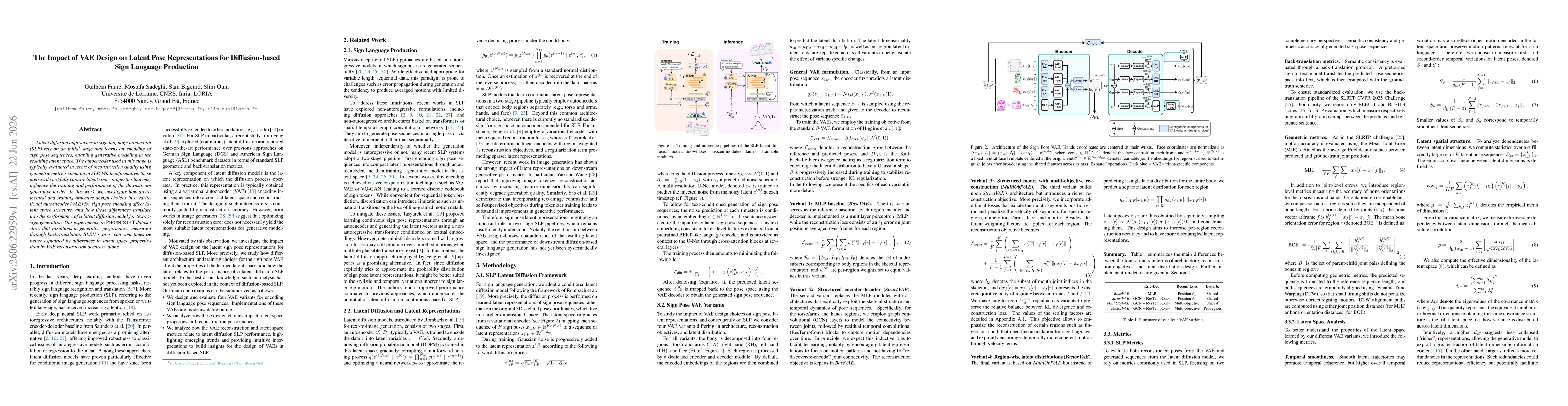 Thumbnail for The Impact of VAE Design on Latent Pose Representations for Diffusion-based Sign Language Production