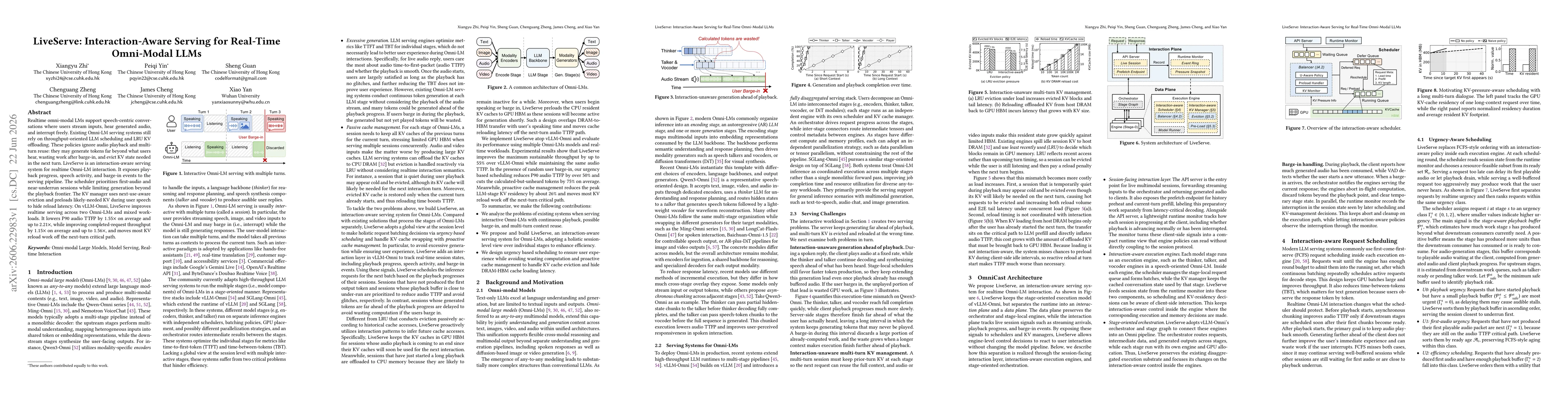 Thumbnail for LiveServe: Interaction-Aware Serving for Real-Time Omni-Modal LLMs