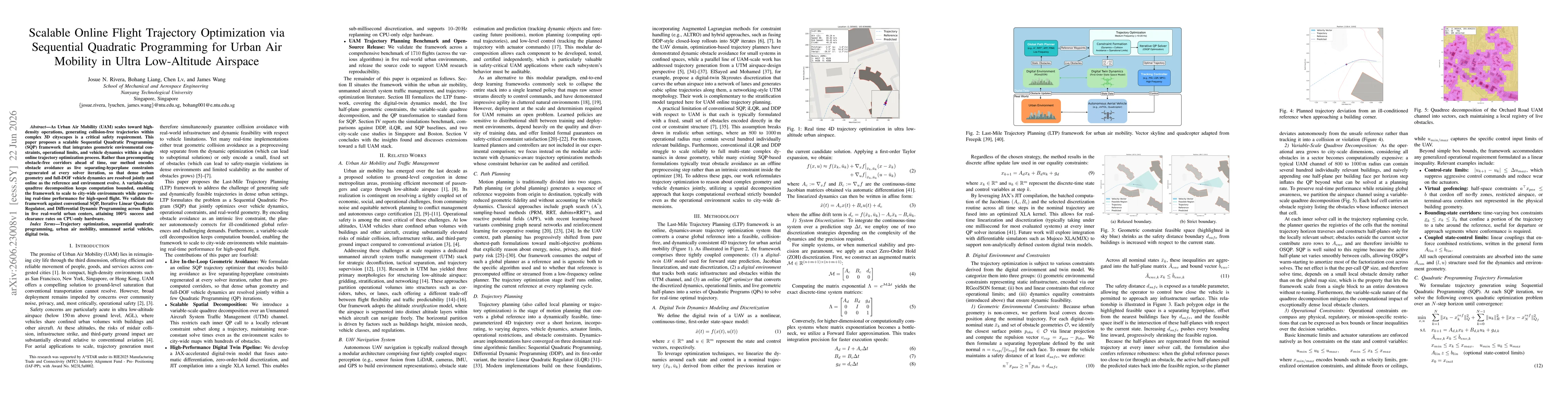 Thumbnail for Scalable Online Flight Trajectory Optimization via Sequential Quadratic Programming for Urban Air Mobility in Ultra Low-Altitude Airspace