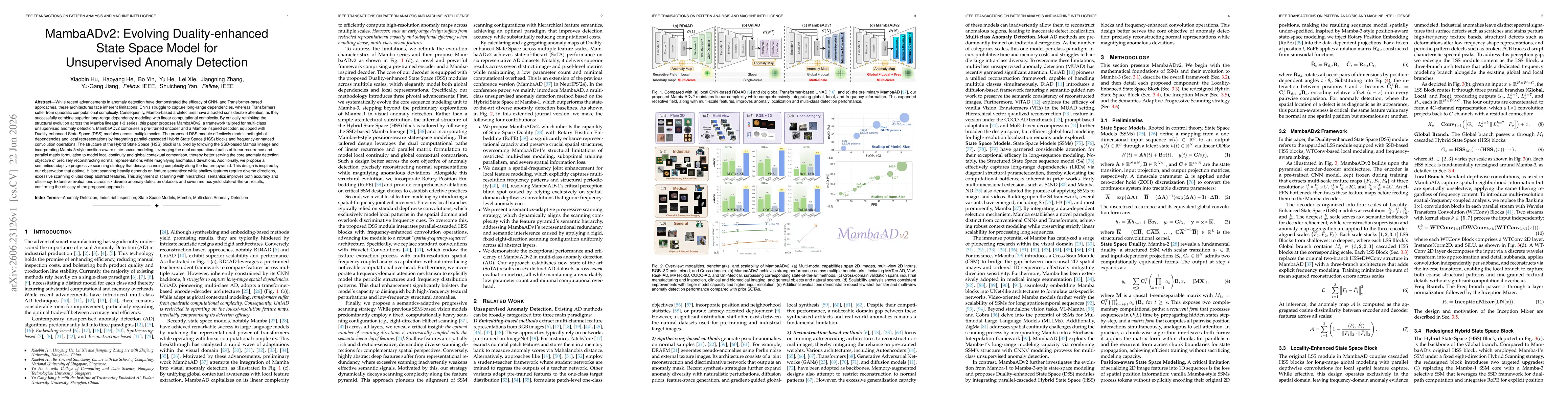 Thumbnail for MambaADv2: Evolving Duality-enhanced State Space Model for Unsupervised Anomaly Detection