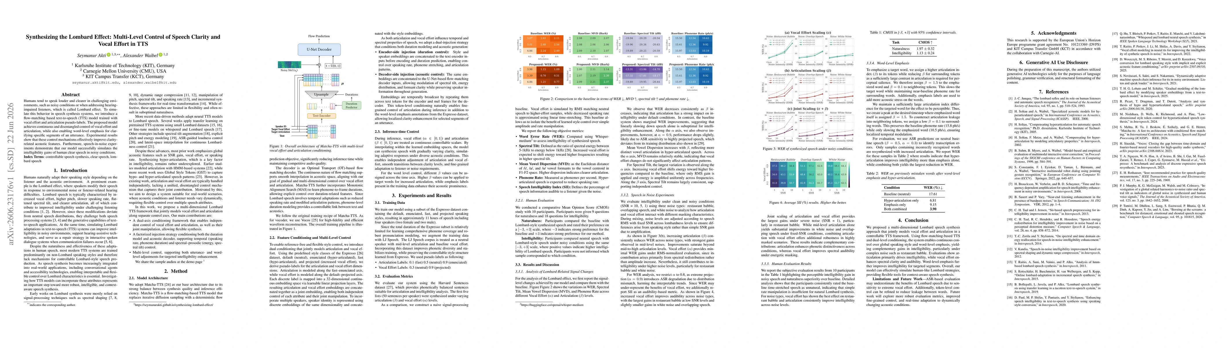 Thumbnail for Synthesizing the Lombard Effect: Multi-Level Control of Speech Clarity and Vocal Effort in TTS