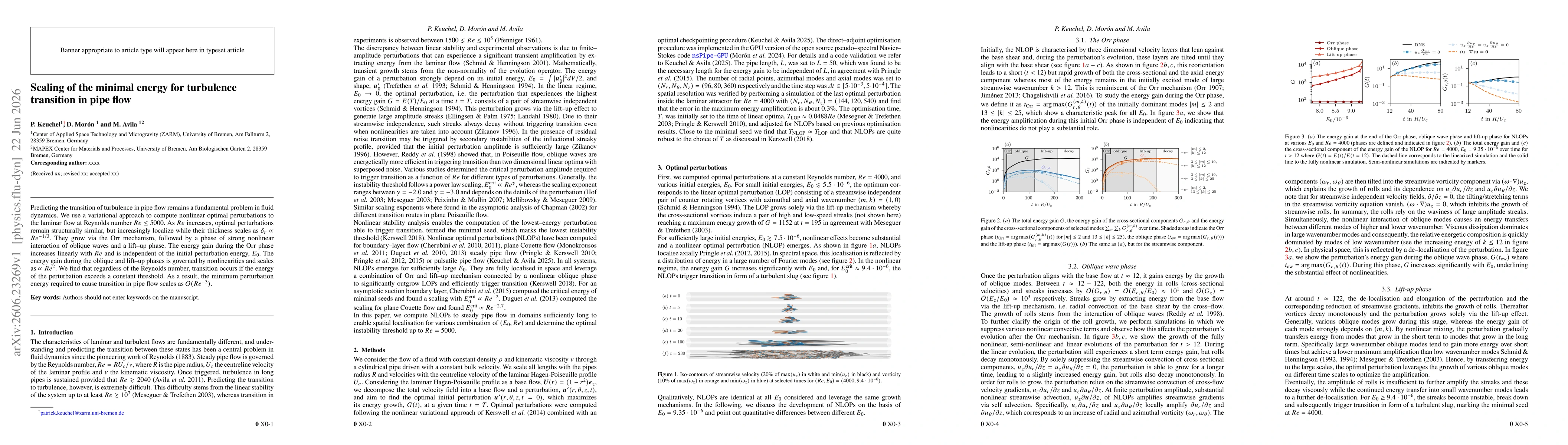 Thumbnail for Scaling of the minimal energy for turbulence transition in pipe flow