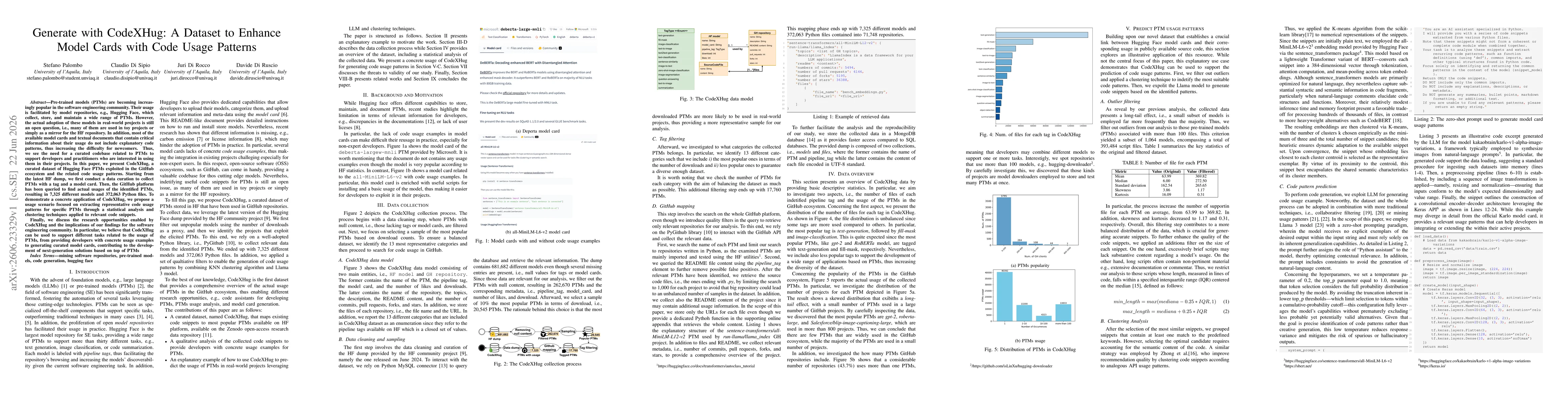Thumbnail for Generate with CodeXHug: A Dataset to Enhance Model Cards with Code Usage Patterns