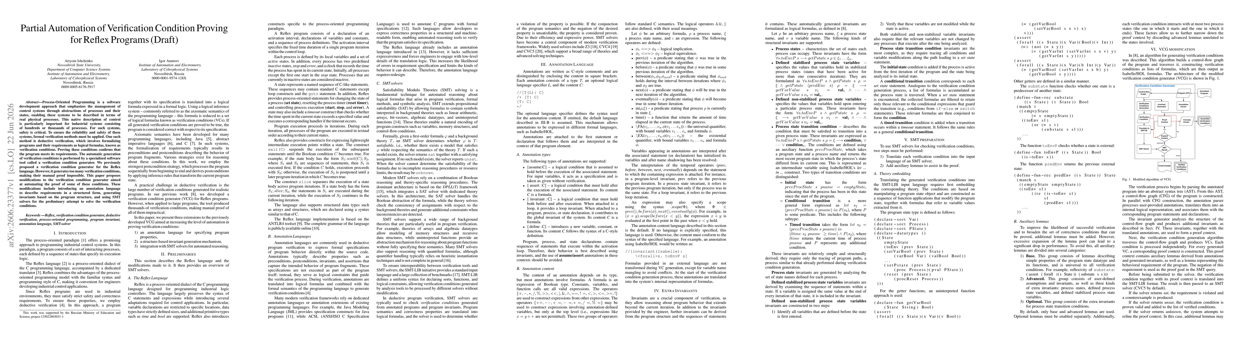 Thumbnail for Partial Automation of Verification Condition Proving for Reflex Programs (Draft)