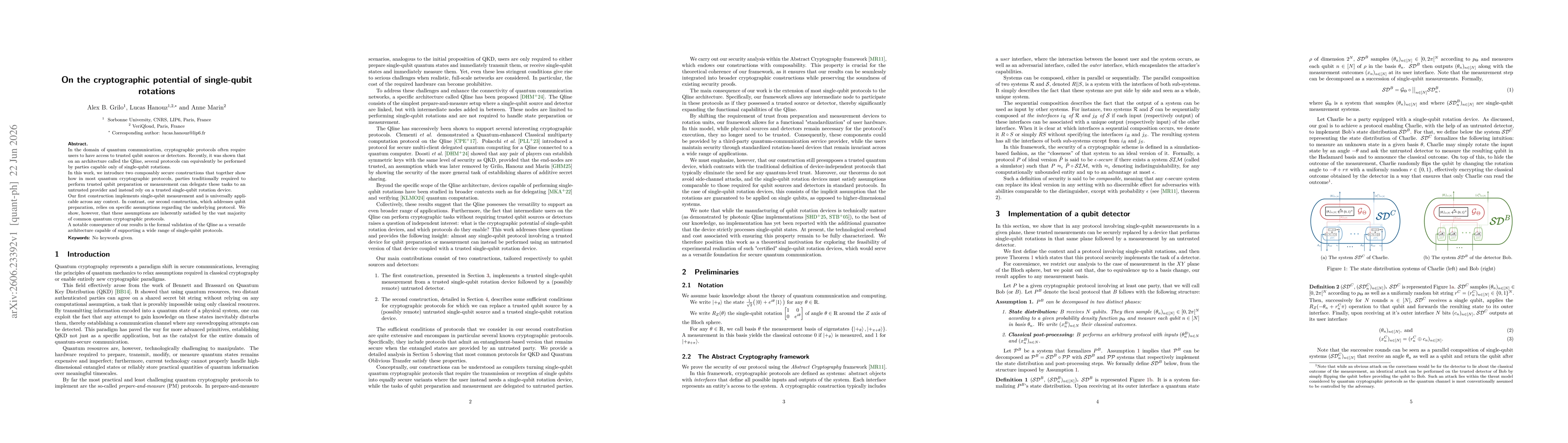 Thumbnail for On the cryptographic potential of single-qubit rotations