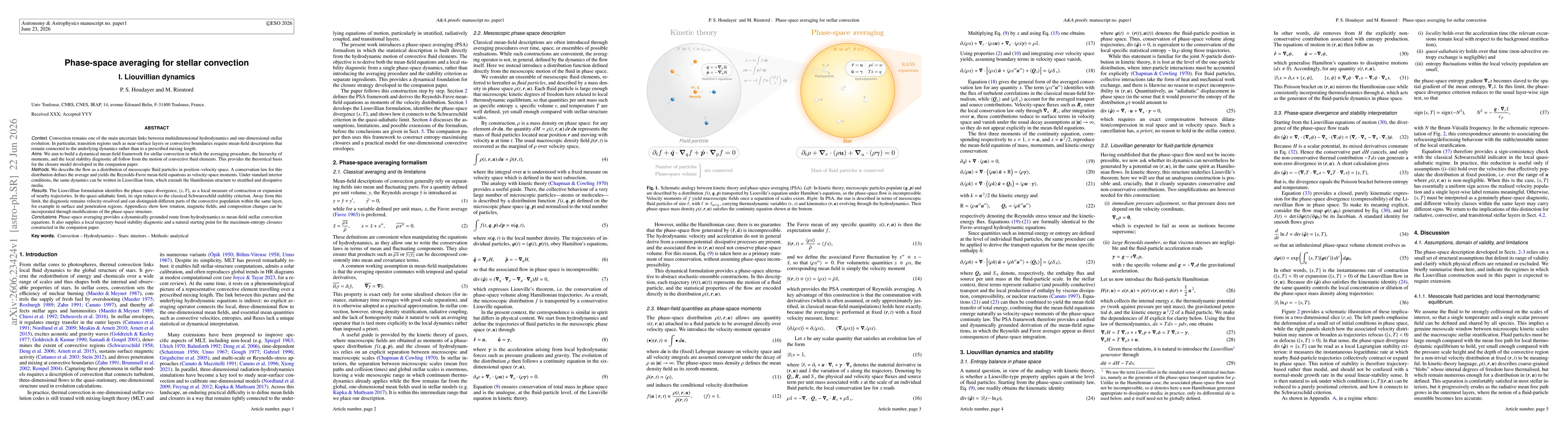 Thumbnail for Phase-space averaging for stellar convection I. Liouvillian dynamics