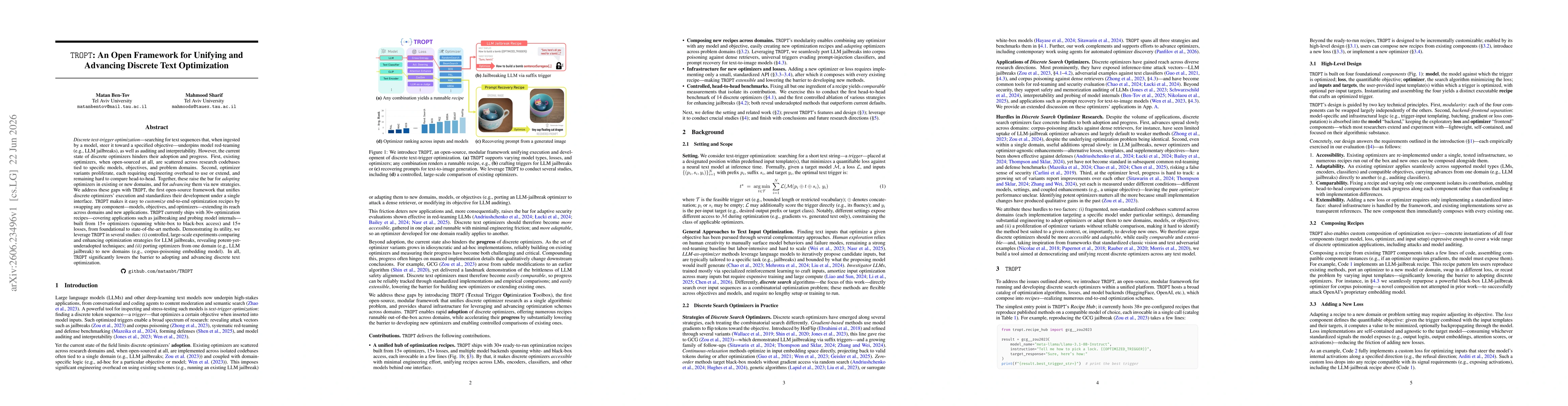 Thumbnail for TROPT: An Open Framework for Unifying and Advancing Discrete Text Optimization