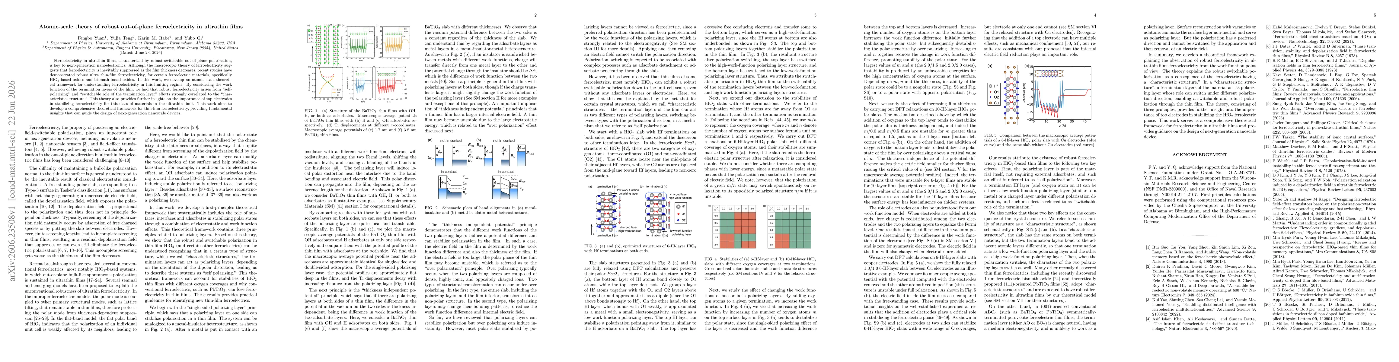 Thumbnail for Atomic-scale theory of robust out-of-plane ferroelectricity in ultrathin films