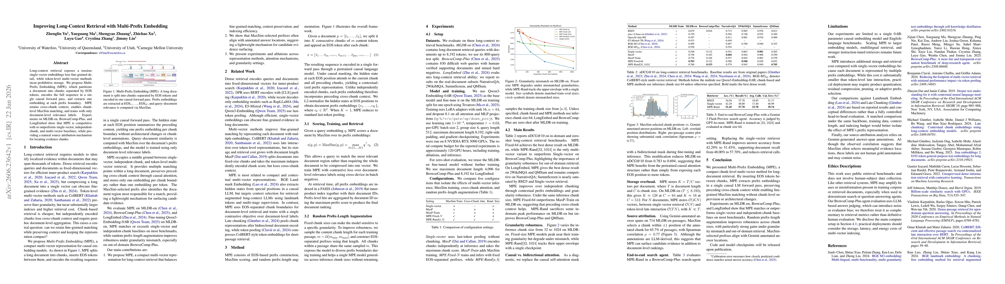 Thumbnail for Improving Long-Context Retrieval with Multi-Prefix Embedding