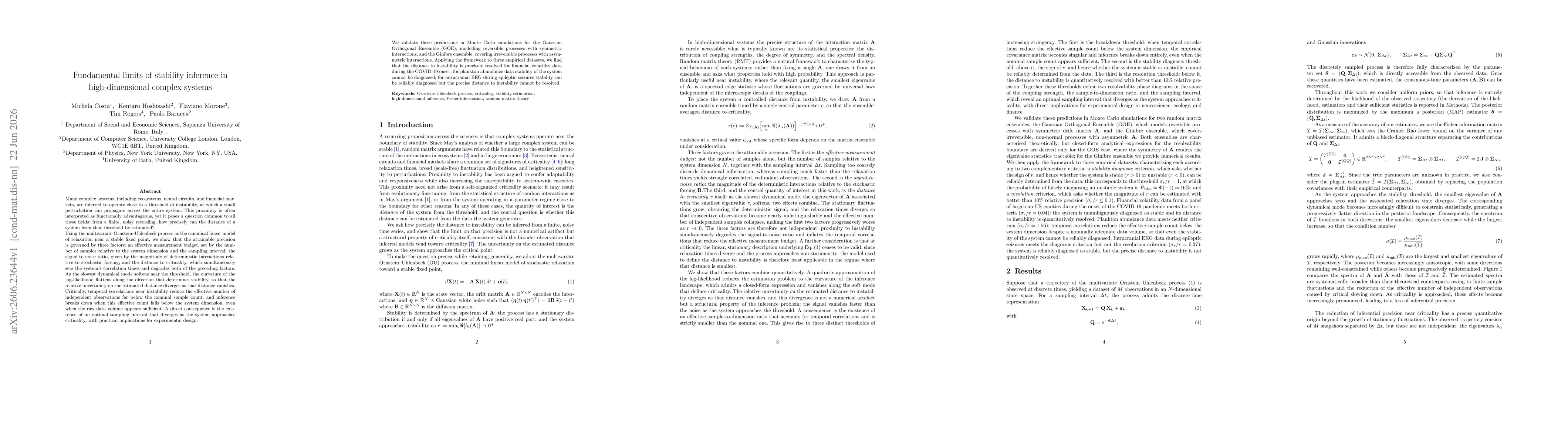 Thumbnail for Fundamental Limits of Stability Inference in High-Dimensional Complex Systems