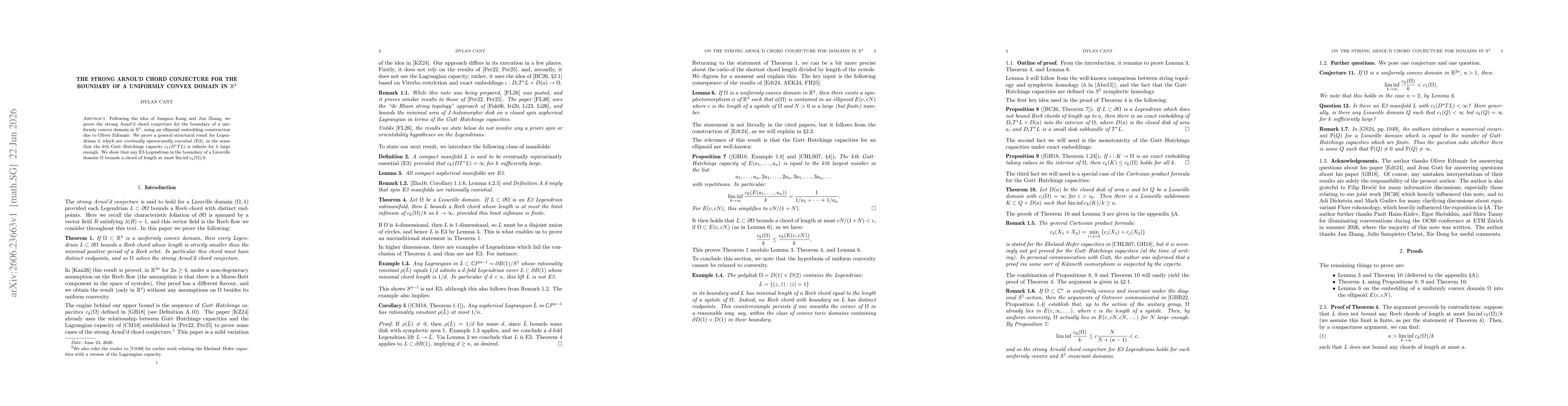 Thumbnail for The strong Arnol'd chord conjecture for the boundary of a uniformly convex domain in $\mathbb{R}^{4}$