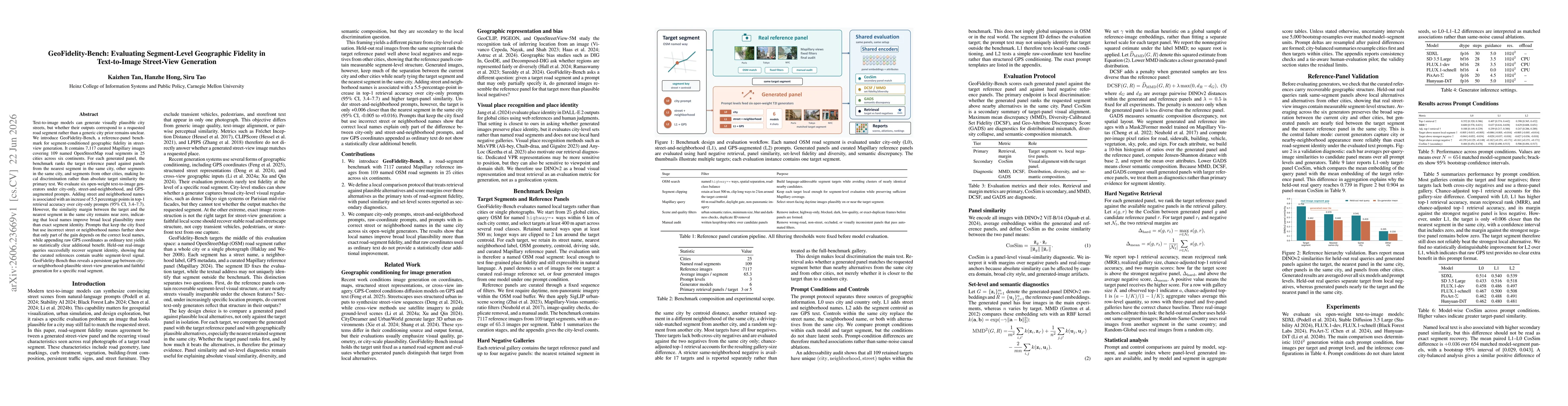 Thumbnail for GeoFidelity-Bench: Evaluating Segment-Level Geographic Fidelity in Text-to-Image Street-View Generation