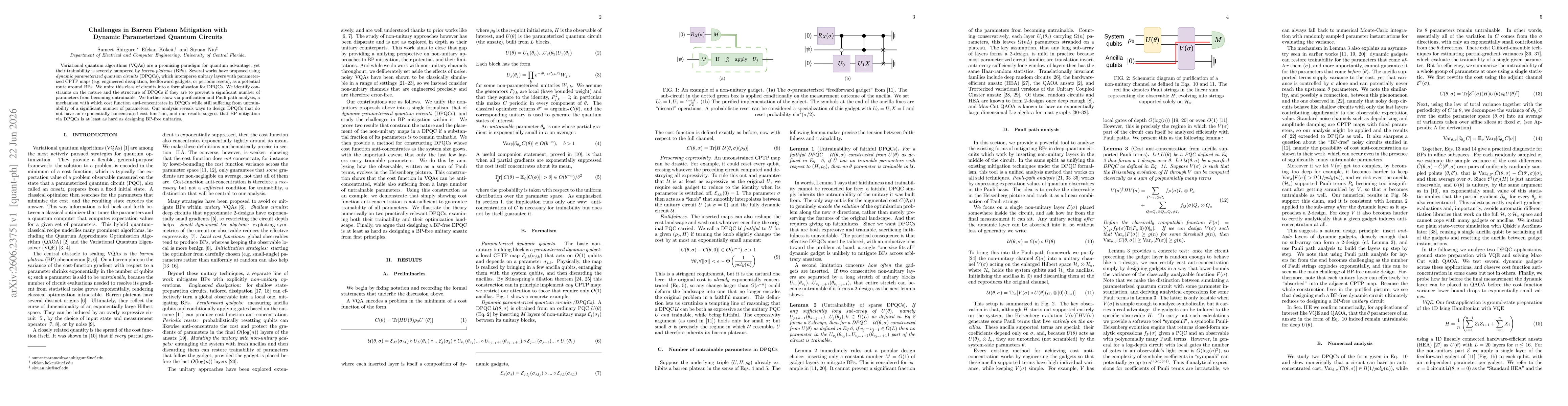 Thumbnail for Challenges in Barren Plateau Mitigation with Dynamic Parameterized Quantum Circuits