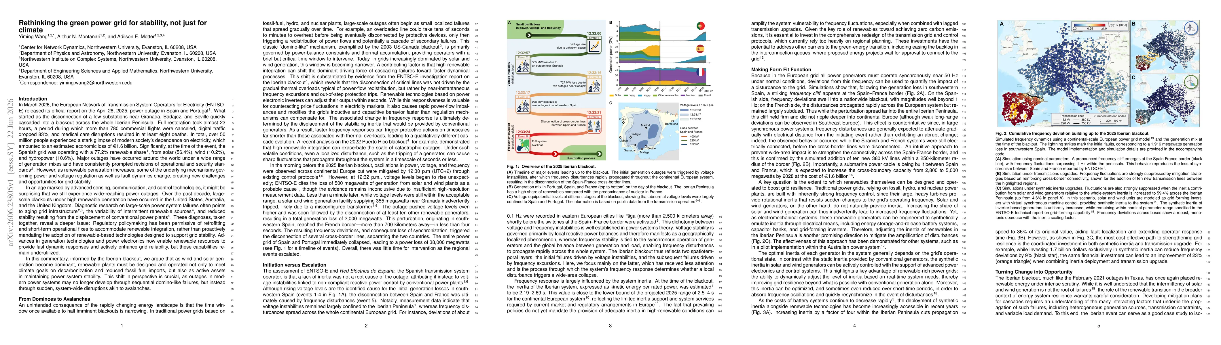 Thumbnail for Rethinking the green power grid for stability, not just for climate