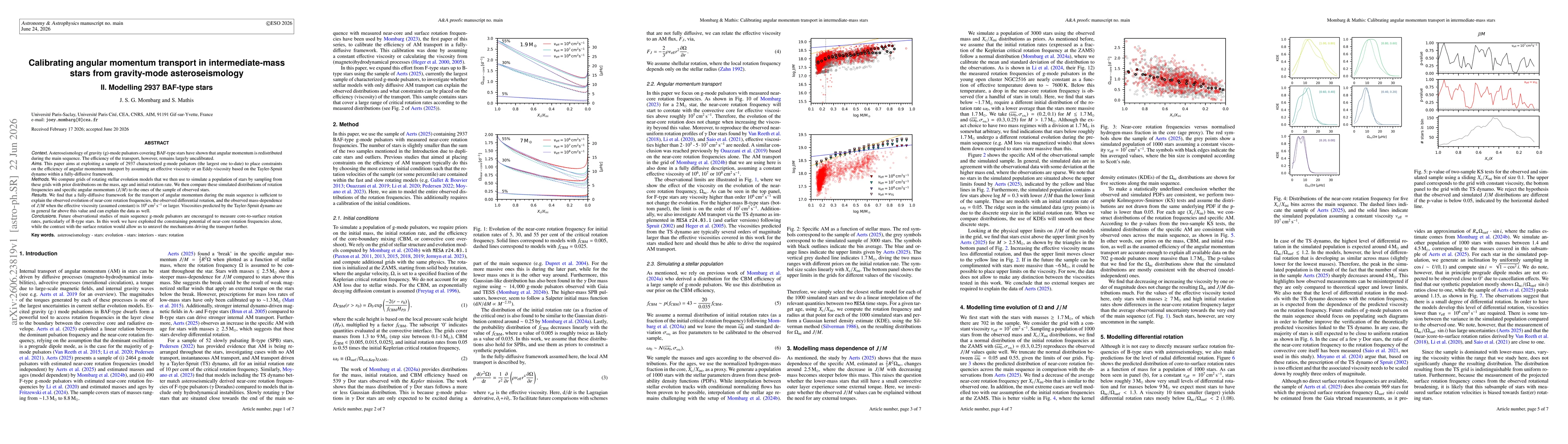 Thumbnail for Calibrating angular momentum transport in intermediate-mass stars from gravity-mode asteroseismology. II. Modelling 2937 BAF-type stars
