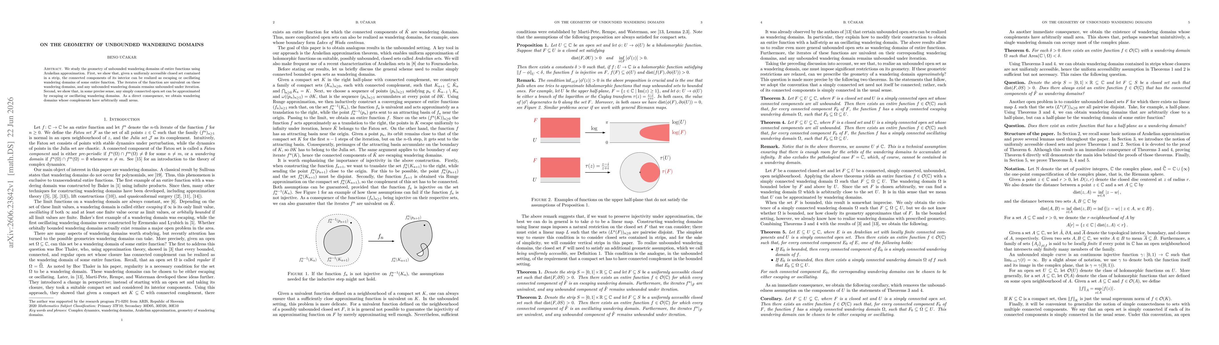 Thumbnail for On the geometry of unbounded wandering domains