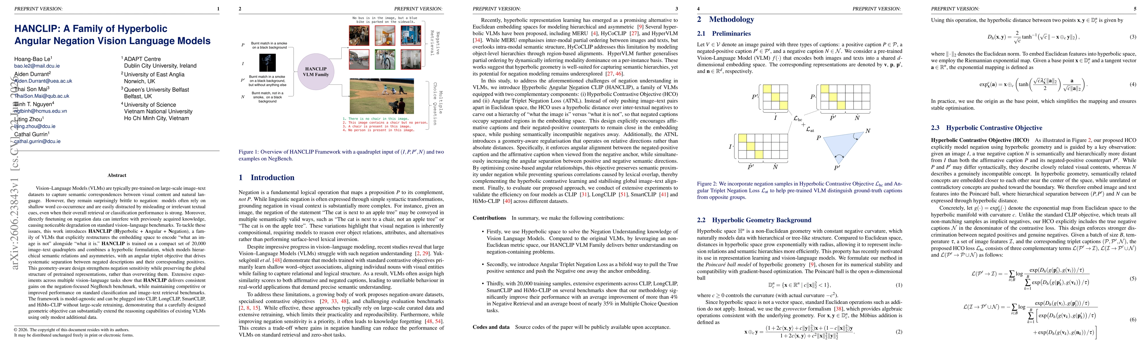 Thumbnail for HANCLIP: A Family of Hyperbolic Angular Negation Vision Language Models