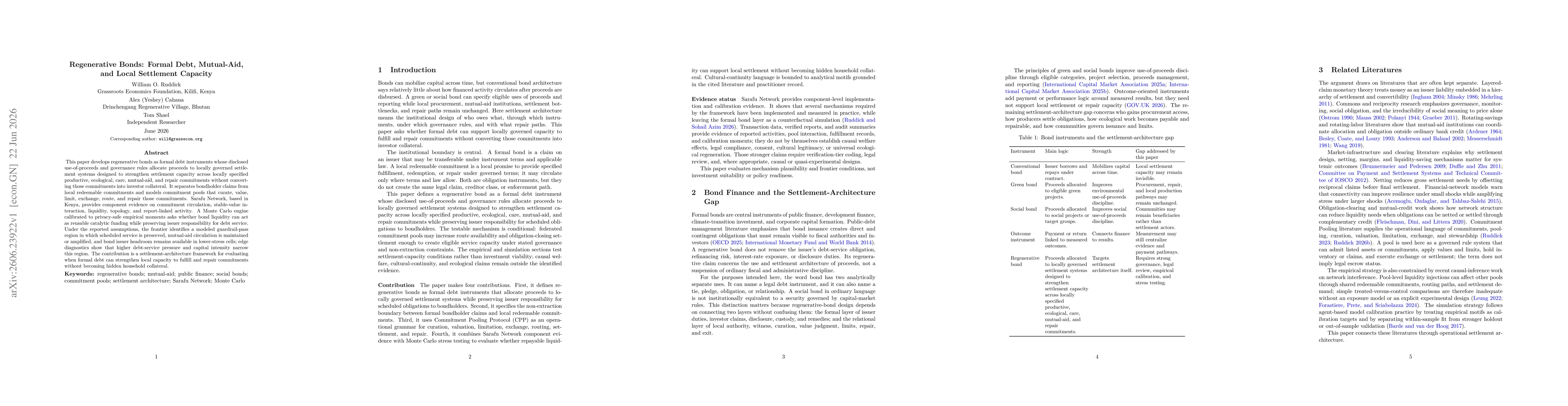 Thumbnail for Regenerative Bonds: Formal Debt, Mutual-Aid, and Local Settlement Capacity