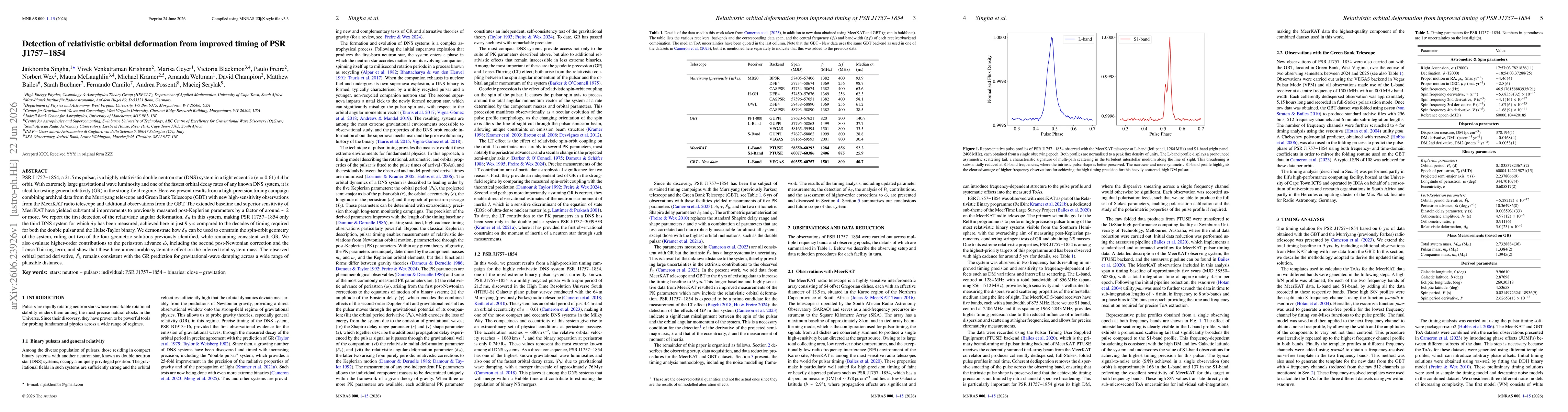 Thumbnail for Detection of relativistic orbital deformation from improved timing of PSR J1757$-$1854