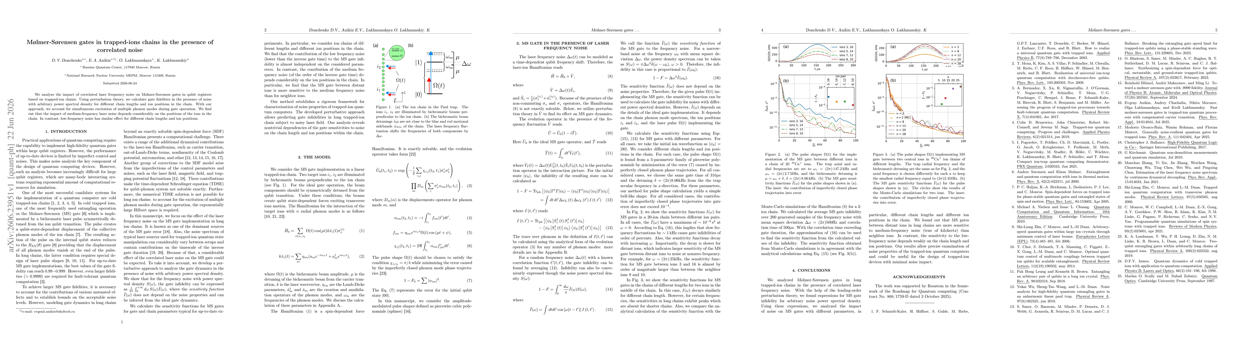 Thumbnail for Mølmer-Sørensen gates in trapped-ions chains in the presence of correlated noise