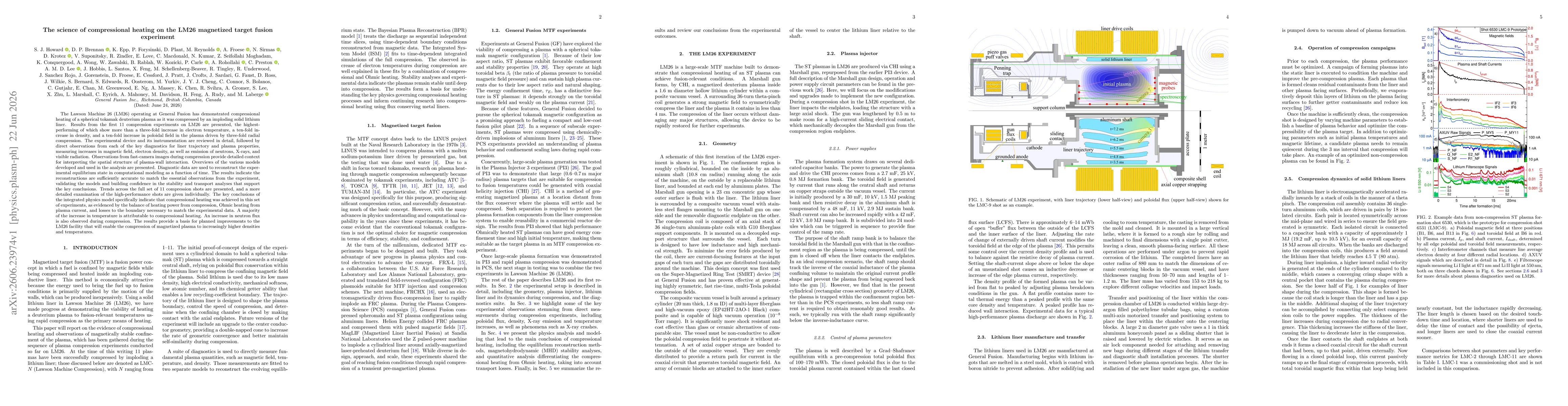 Thumbnail for The science of compressional heating on the LM26 magnetized target fusion experiment
