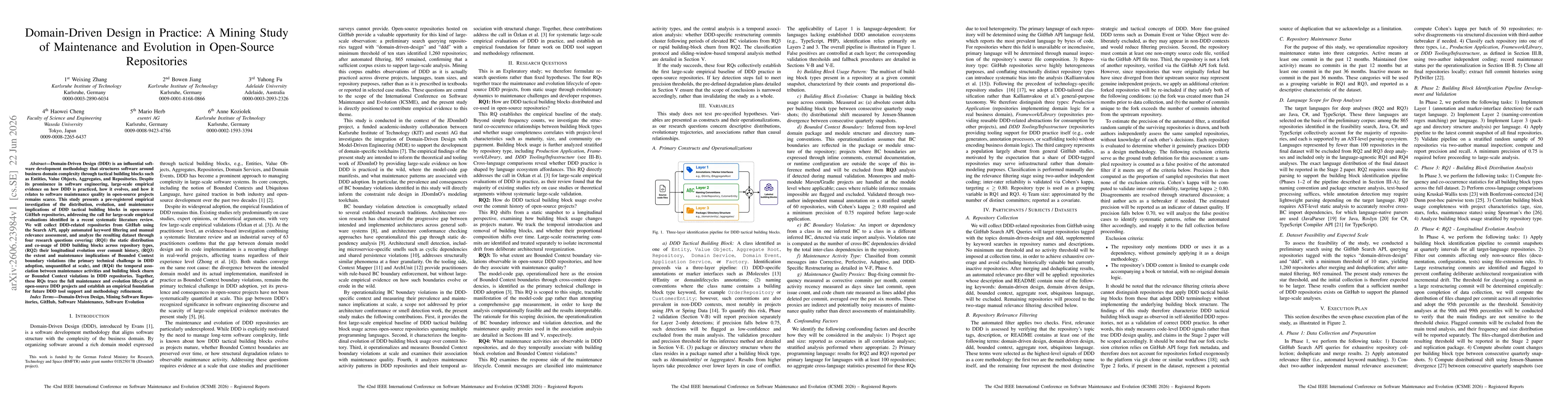 Thumbnail for Domain-Driven Design in Practice: A Mining Study of Maintenance and Evolution in Open-Source Repositories