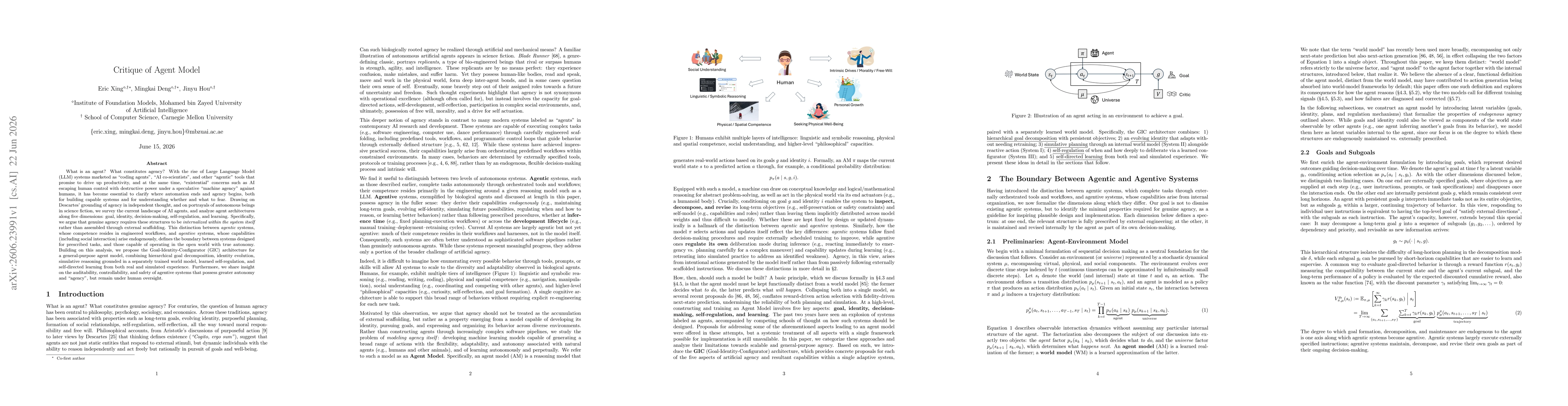 Thumbnail for Critique of Agent Model